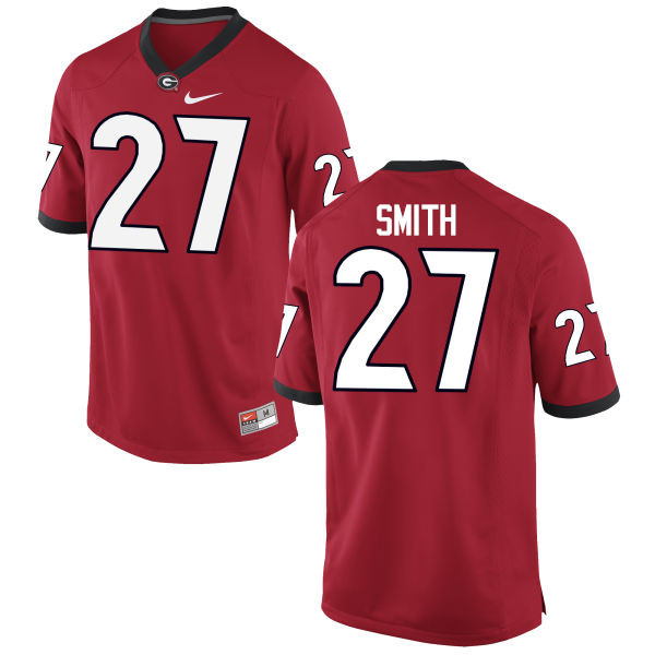 Georgia Bulldogs #27 KJ Smith College Football Jerseys-Red